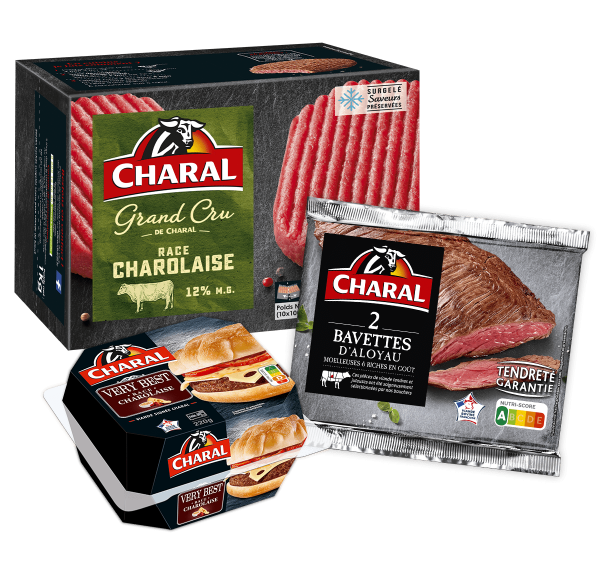 Visuel des produits phares de la marque Charal